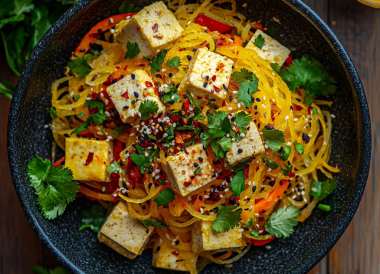Autumn Harvest Spaghetti Squash Larb